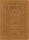 ESV Single Column Journaling Bible (TruTone, Nubuck Caramel, 1 Corinthians 13:7 Design)