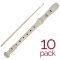 Beige Descant Plastic Recorder - 10 Pack