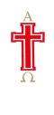 Candle Sticker - Red And White Cross (Without Year)