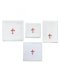 Set of 4 Linen with Red Cross