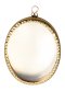Gold Plated Oval Wall Reliquary H 10 cm