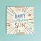 Happy Birthday Son Greeting Card & Envelope