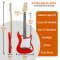 3rd Avenue 3/4 Size Electric Guitar Pack - Red