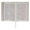 Pearlized White and Taupe Faux Leather King James Version Pocket Bible