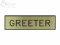 Engraved Form Badge Greeter Gold