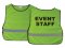 Green Event Staff Safety Vest - XLarge