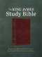 King James Study Bible: Featuring 1-Minute Commentary on Key People, Places, Events, and Ideas  [Burgundy Sword & Shield]