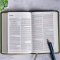 NASB Personal Size Bible, Olive LeatherTouch