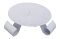 White Iron Candle Holder D 9 cm