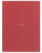 His Mercies Are New Every Morning Red Floral Medium Notebook - Lamentations 3:22–23
