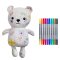 Colour-in & doodle Artie Bear