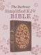 Barbour Simplified KJV Bible—Deluxe Edition [Brown & Rose Floral Inset]