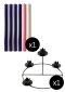 Advent Candle Set (12" x 1") and 8.5" Frame With Raised Centre - Purple, Pink & White