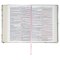 Lichen Gray Floral Faux Leather Hardcover King James Version Bible - Psalm 23:3