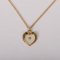 18" Gold Over Sterling Silver Mustard Seed Heart Necklace