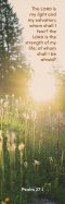 Inspirational Bookmark: The Lord Is My Light (Package of 25)