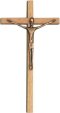 Oak Cross With Bronze Corpus - 8"