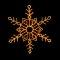 1.2m Twinkling Flexibright Snowflake in Warm White