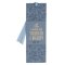 Bookmark Faux Leather Blue Floral Strength And Dignity Prov. 31:25