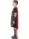Roman Soldier Costume, Black with Tunic, Attached Cape, Arm & Leg Cuffs Medium (Age 7-9)