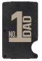 Wallet/Money Clip-Rugged-No.1 Dad (Holds Up to 12 Cards)