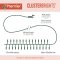 960 Multi-Action LED Cluster Bright Lights with Timer in Warm White (Green Cable)