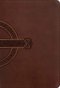 NLT Compact Giant Print Bible, Filament Enabled (LeatherLike, Mahogany Celtic Cross, Red Letter)
