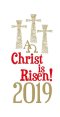 Candle Transfer - Christ Is Risen Three Crosses