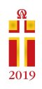 Candle Transfer - Red And Gold Block Cross