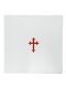 7" x 7" Chalice Pall - Polycotton - Red Cross Design