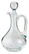 Bohemian Crystal Cruet With Engraved Crosses