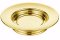 Bread Plate-Stacking-Polished Steel-Brass Tone