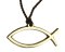 Polished Bronze Fish Pendany 3"(845)