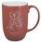Trust Coral Rose Floral Ceramic Coffee Mug - Proverbs 3:5