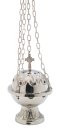 Nickel Plated Thurible with Cross H 15 cm