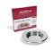 Communion Stacking Bread Plate 10 1/8" x 1 3/4" - Silver Finish