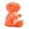 Daphne The Plush Sitting Orange Dinosaur 21 cm