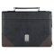 Bible Cover Classic Two-tone Brown & Black Cross 1 Tim. 6:11
