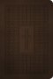 NLT Premium Value Thinline Bible, Filament Enabled (LeatherLike, Dark Brown Cross)