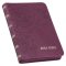 KJV Bible Compact Faux Leather, Merlot w/zipper