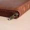 CSB Personal Size Bible, Holman Handcrafted Collection, Zipper Closure, Marbled Tan Premium Calfskin