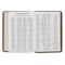 KJV Bible Compact Large Print Leather Tan Cross Black