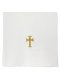 NEW 7" x 7" Chalice Pall - Linen - Gold Cross Design