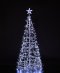 1.8m White Twinkling Icicle Spiral Tree with 535 LEDs