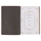 Art Nouveau Framed Toffee Brown Faux Leather Large Print King James Study Bible with Thumb Index