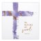 Wall Plaque-He Restores My Soul-Lavender (5" Sq.)