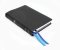 NIV, Reference Bible, Deluxe Single-Column, Premium Goatskin Leather, Black, Premier Collection, Black Letter, Art Gilded Edges, Comfort Print