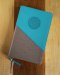 NIV, Personal Size Bible, Large Print, Leathersoft, Teal/Gold, Red Letter, Comfort Print