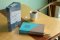 NIV, Personal Size Bible, Large Print, Leathersoft, Teal/Gold, Red Letter, Comfort Print