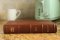 NIV, Personal Size Bible, Large Print, Genuine Leather, Buffalo, Brown, Red Letter, Art Gilded Edges, Comfort Print